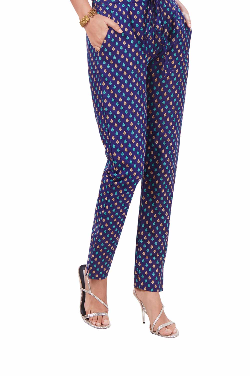 Buy Printed Pant in Blue