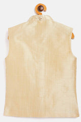 Shop Boys Nehru Jacket in Beige