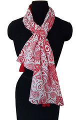 Red Cotton Scarf