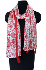 Red Cotton Scarf