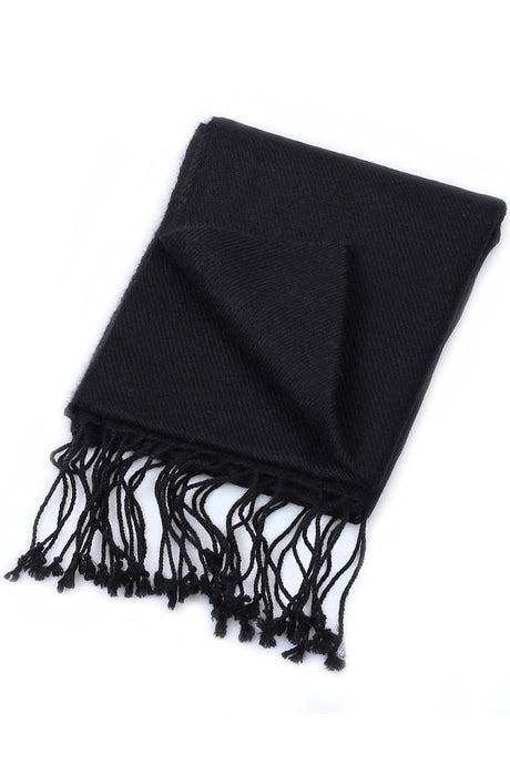 Black Viscose Scarf