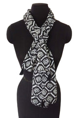 Black Polyester Scarf