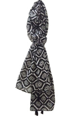 Black Polyester Scarf