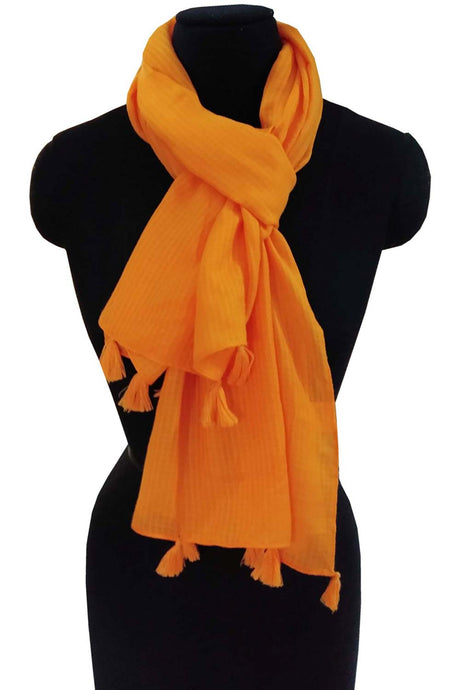 Orange Rayon Scarf