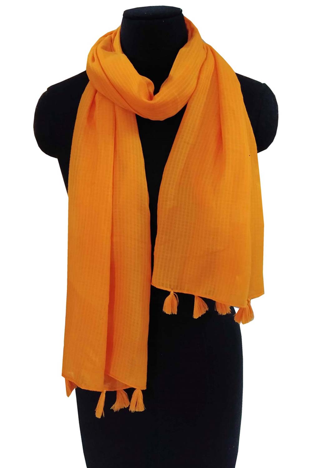 Orange Rayon Scarf