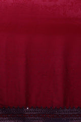 Buy Art Silk Stone Embroidered Saree in Maroon Online - Zoom Out