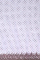 Buy Net Embroidered Border Saree in Lavender Online - Zoom Out