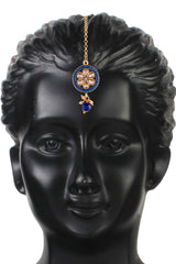 Buy Women's Alloy Necklace Set in Blue Online - Side