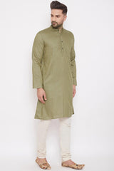 Shop Men's Kurta in Light Green