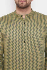 Shop Men's Rayon Stripes Kurta Online