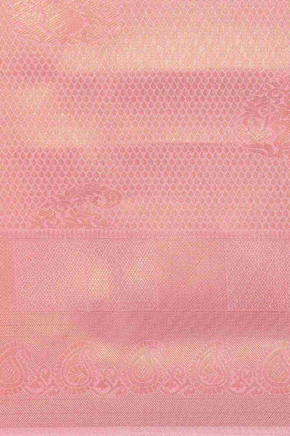 Buy Pink Kanjeevaram Silk Woven Saree Online