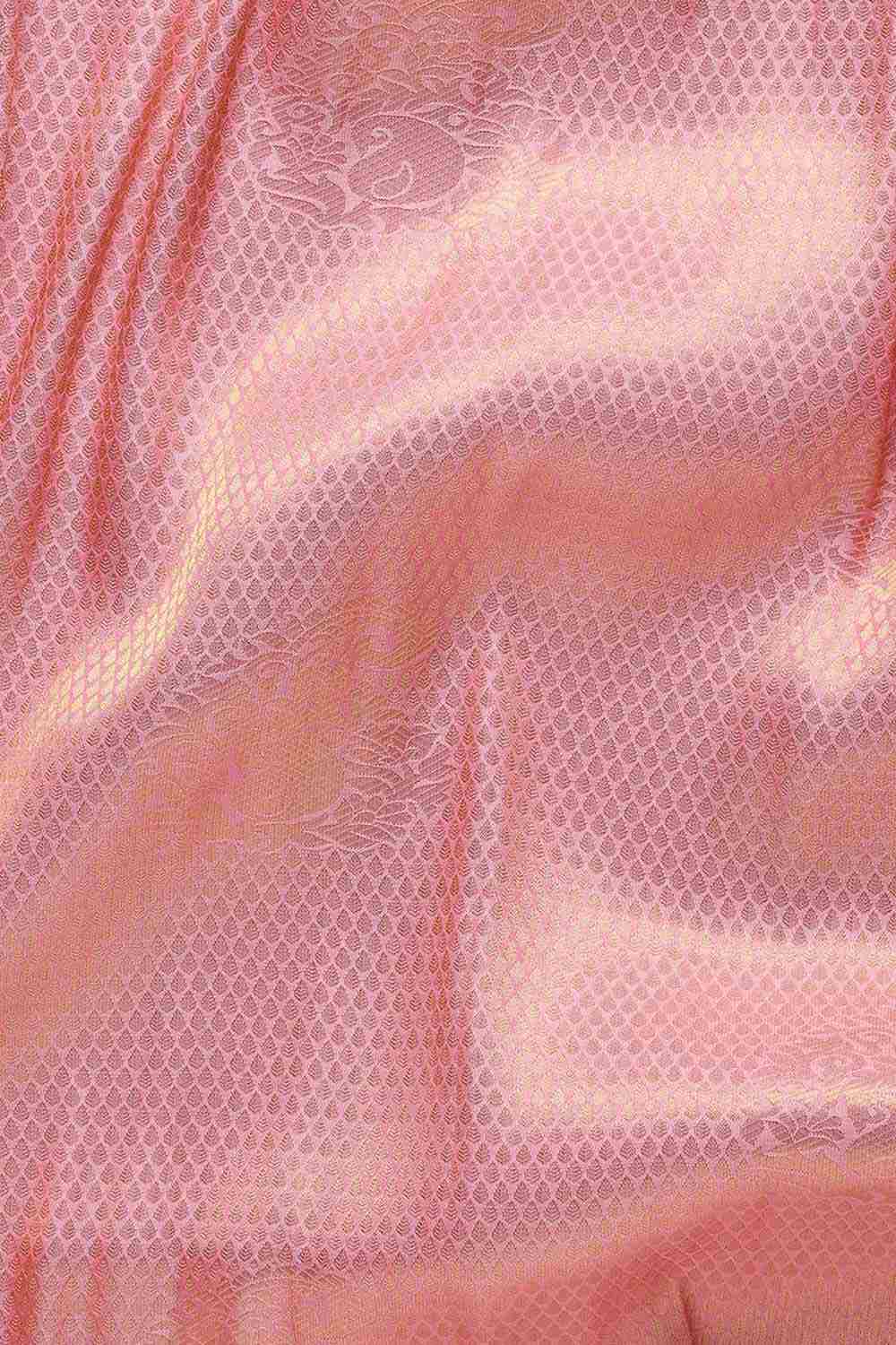 Buy Pink Kanjeevaram Silk Woven Saree Online