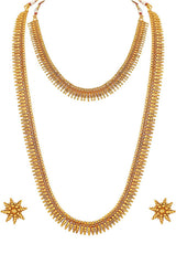 Buy Women's Alloy Necklace & Earring Sets in Gold - Front