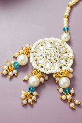 Traditional Multi Color Kundan With Pearls Maang Tikka