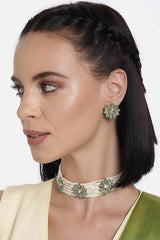 Buy Women's Alloy Choker Set in Turquoise