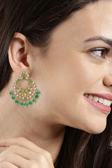 Buy Women's Alloy Choker Set in Green - Back