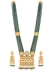 Buy Online Green and Gold Jewellery Set