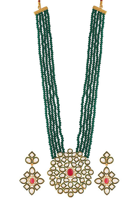 Buy Women's Alloy Bead Necklaces in Green