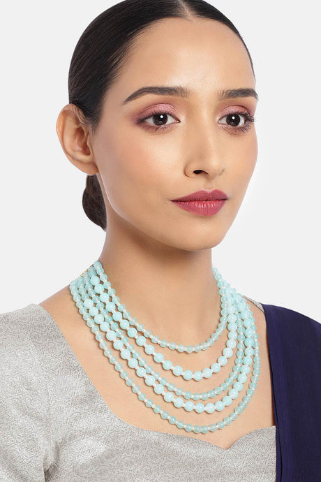 Buy Women's Alloy Bead Necklaces in Turquoise