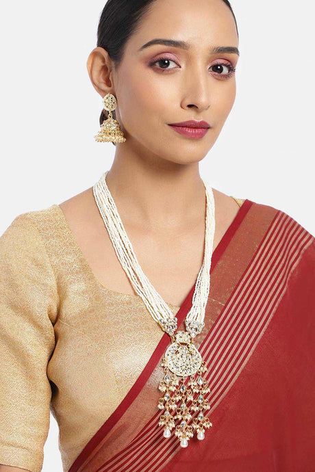 Buy Women's Alloy Necklace & Earring Sets in White