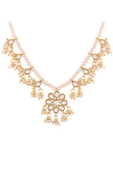 Buy Women's Alloy Necklace Set in White Online - Back