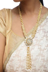 Alloy Bead Necklaces in Pearl