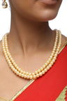 Women's Alloy Pearl Necklace  In Gold