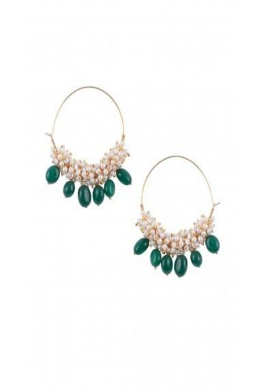 Women's Alloy Hoops Earrings In Gold