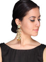 Women's Alloy Long Tassle Earrings in Gold