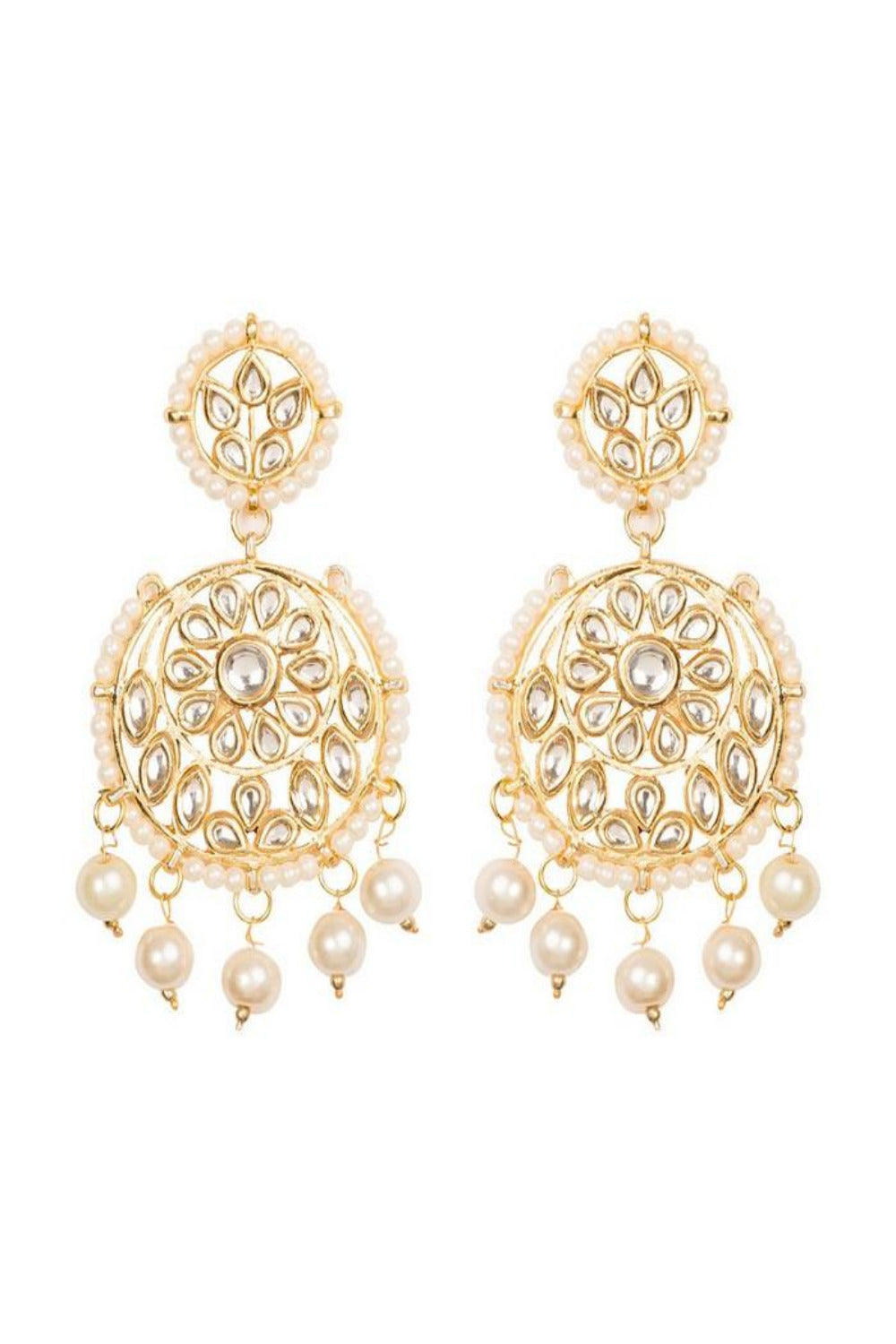 Women's Alloy Chandelier Earrings in Gold