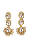 Women's Alloy Kundan Earrings In Gold