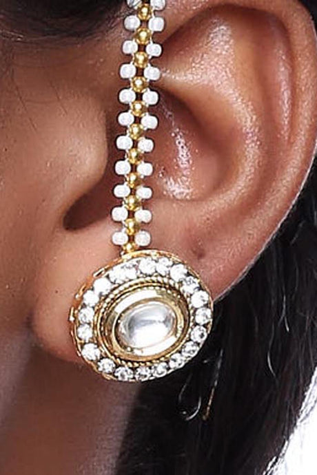 Alloy Studs And Non-Dangling Earrings In Gold