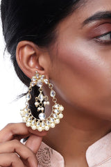 Alloy Large Dangle Earrings In Gold