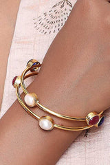 Alloy Bangles In Gold