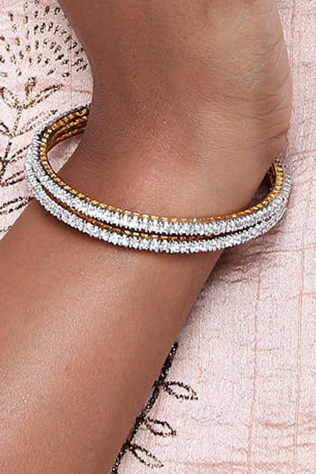 Alloy Bangles In Diamond