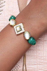 Alloy Bracelet In Green