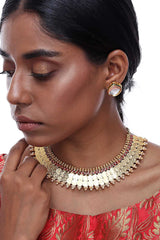 Alloy Bead Necklaces In Gold