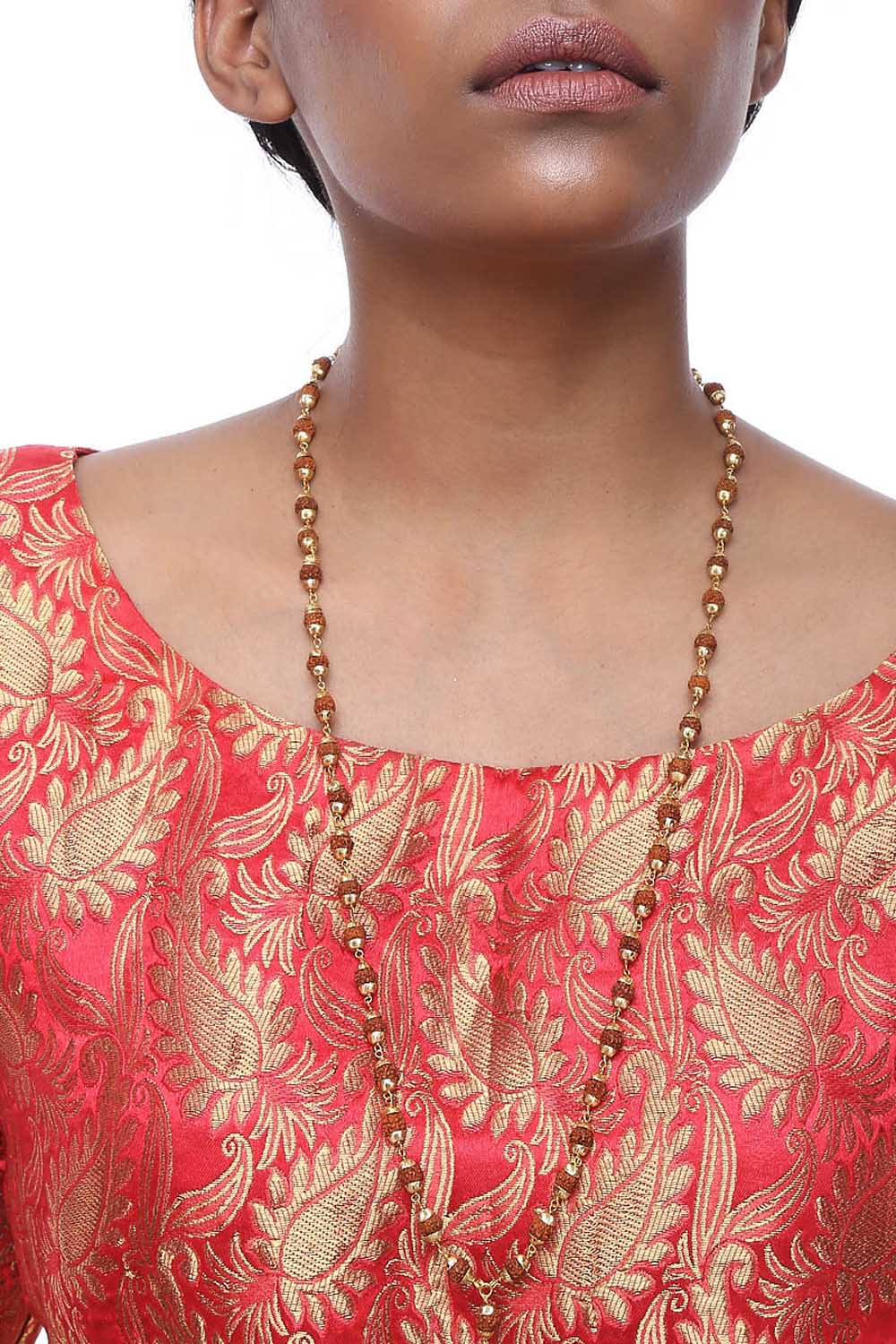 Alloy Bead Necklaces In Gold