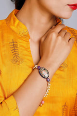 Women's Alloy Bracelets in Purple