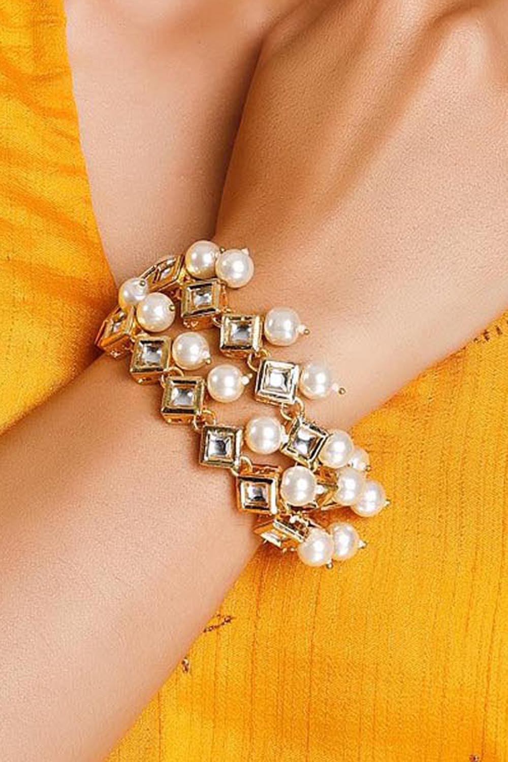 Women's Alloy Bracelets In White