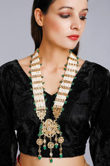 Women's Alloy Bead Necklaces in Green