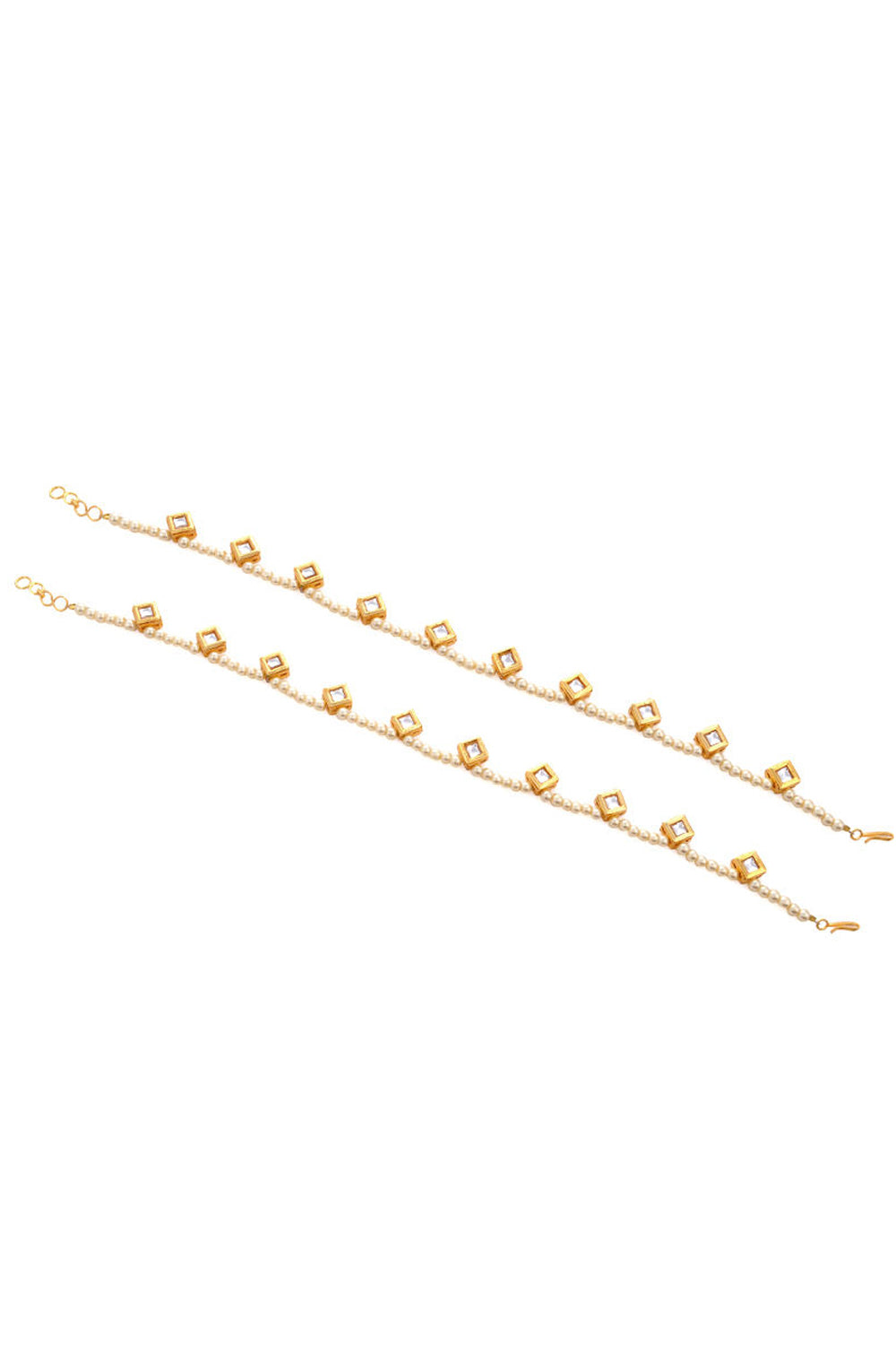 Women's Alloy Anklets In Gold