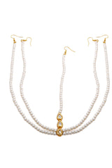 Women's Alloy Matha Patti In Pearl