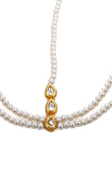 Women's Alloy Matha Patti In Pearl