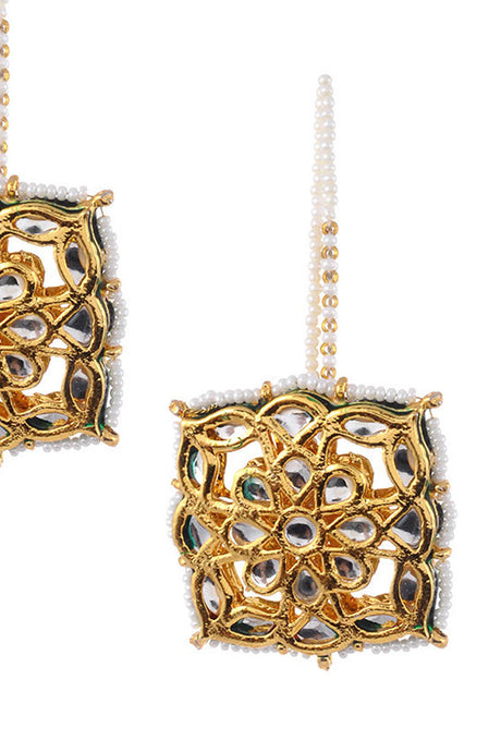 Women's Alloy Studs Earrings in Gold