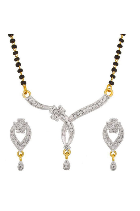 Shop  Alloy Mangalsutra  For Women's in White and Gold At KarmaPlace