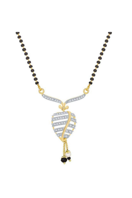  Buy Women's Alloy Mangalsutra in White, Gold and Black Online