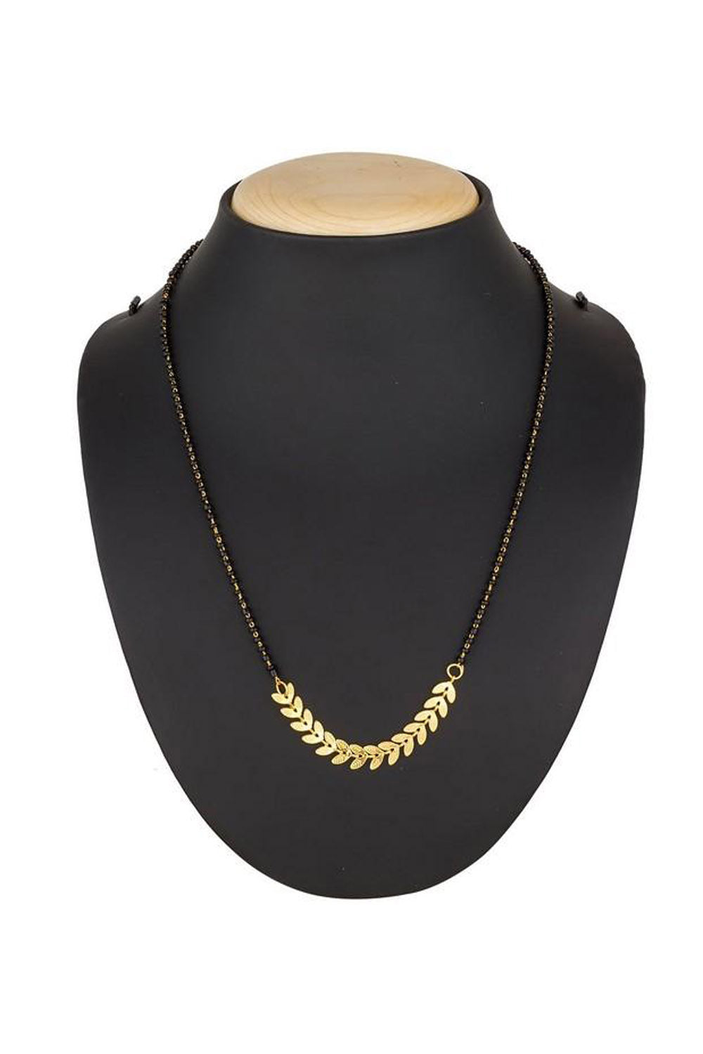 Women's Alloy Mangalsutra in Gold and Black