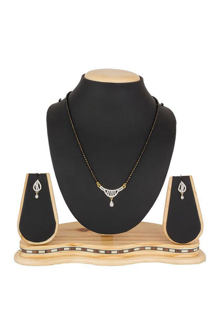  Buy Women's Alloy Mangalsutra in White and Gold Online