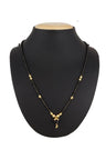 Women's Alloy Mangalsutra In Black And Gold